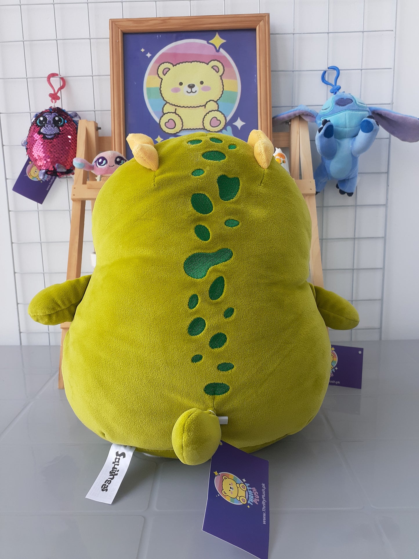 Plush Toy Squishmallows Select Series DeRay the Ankylosaurus.