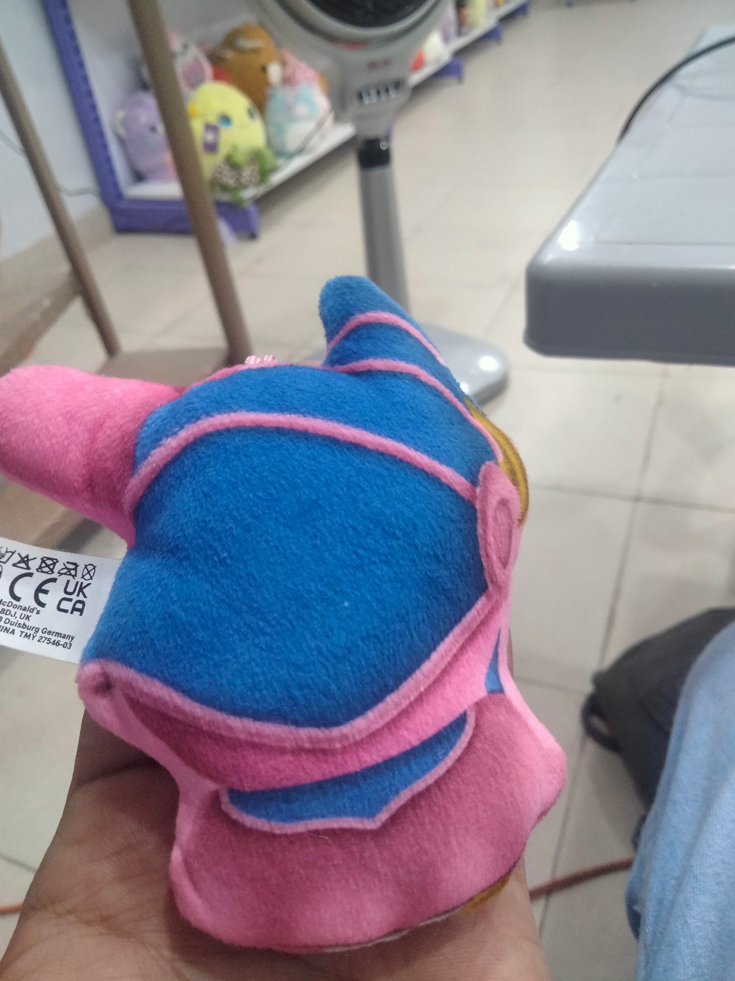 This is a McDonald's Happy & Dangerous Meal Hello Kitty x Yu-Gi-Oh! plush toy.
