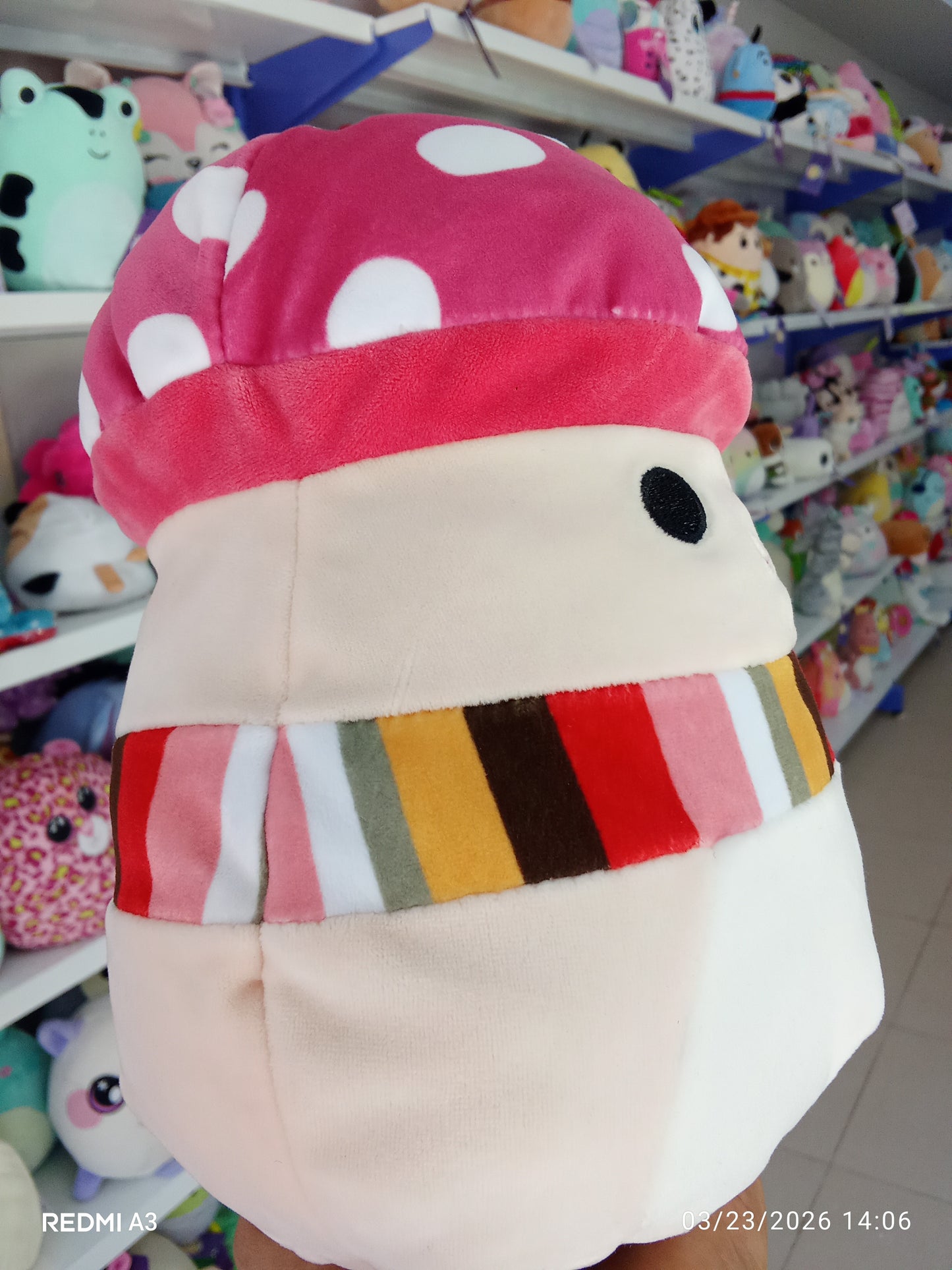 Squishmallows Malcolm The Mushroom Plush Toy.