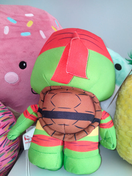 Teenage Mutant Ninja Turtles Lil Bodz Raphael plush toy.