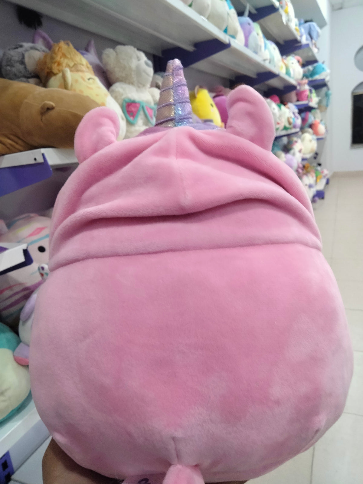 Squishmallows plush toy (Blue Penguin Wearing A Pink unicorn costume)