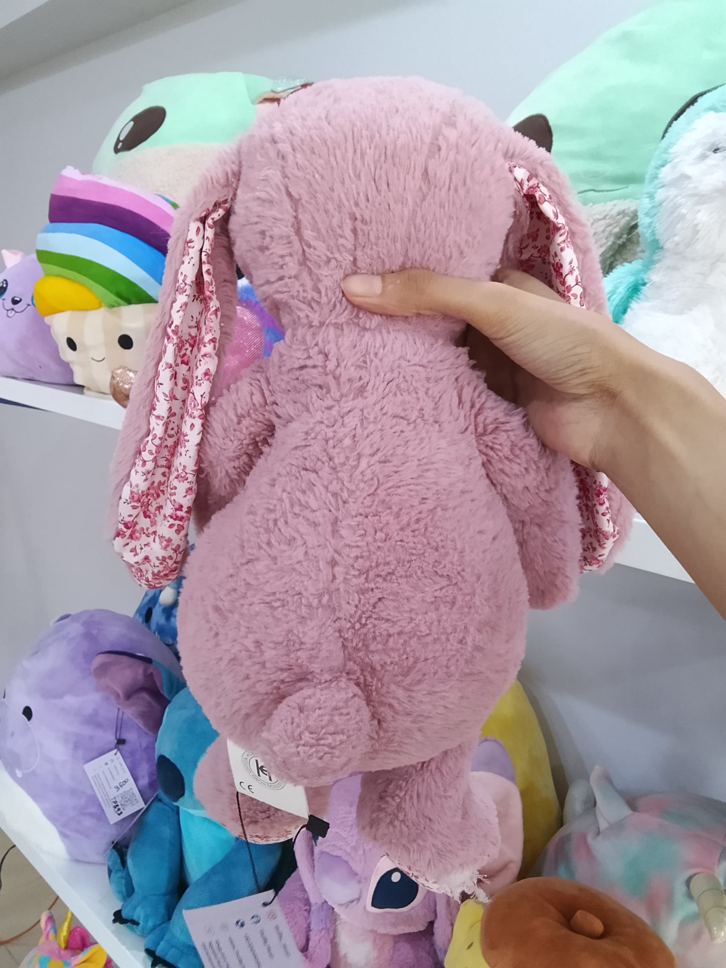 Bashful Tulip Pink Bunny plush toy.