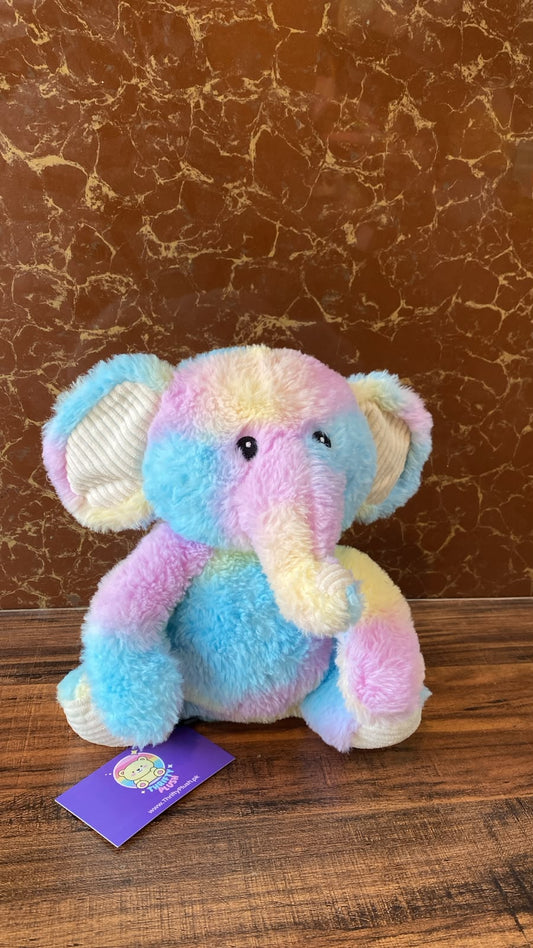 Tie Dye Elephant Plush Toy