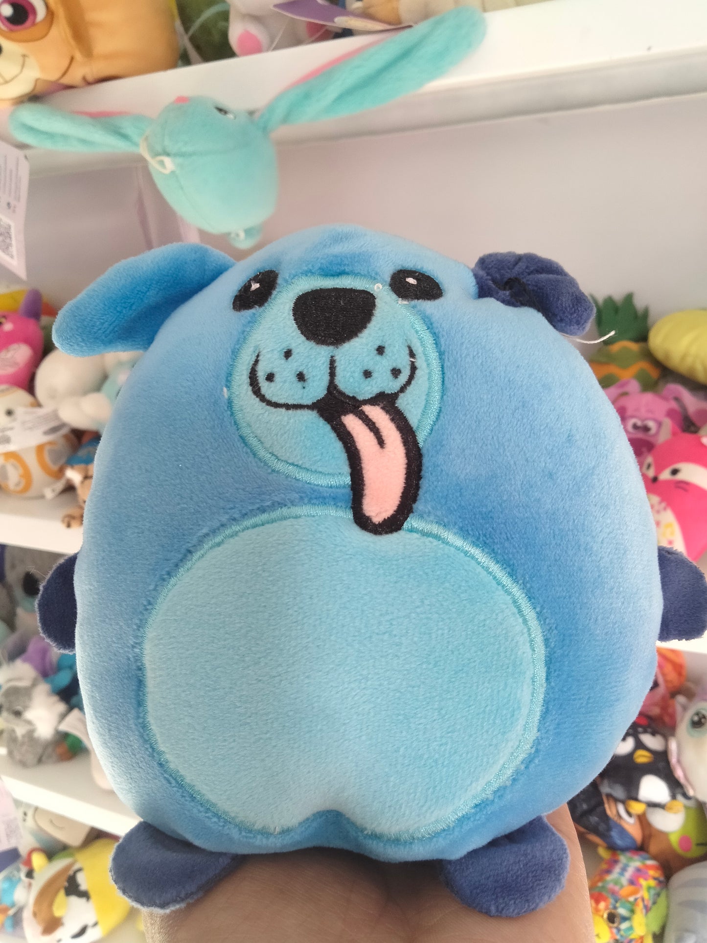 plush puppy dog prize pillow toy.