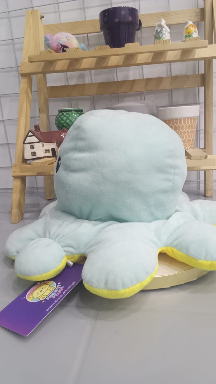 Reversible Octopus Plush Toy, 