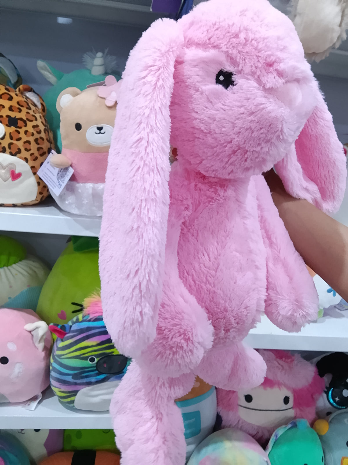 Jellcat bashful Pink Bunny plush toy.