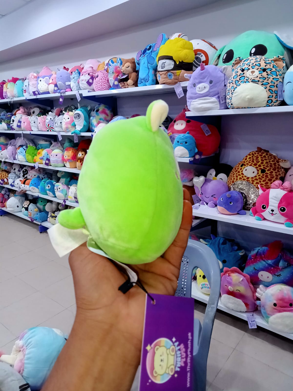 Jim the Alpaca, a character from the Squishmallows brand by Kellytoy.