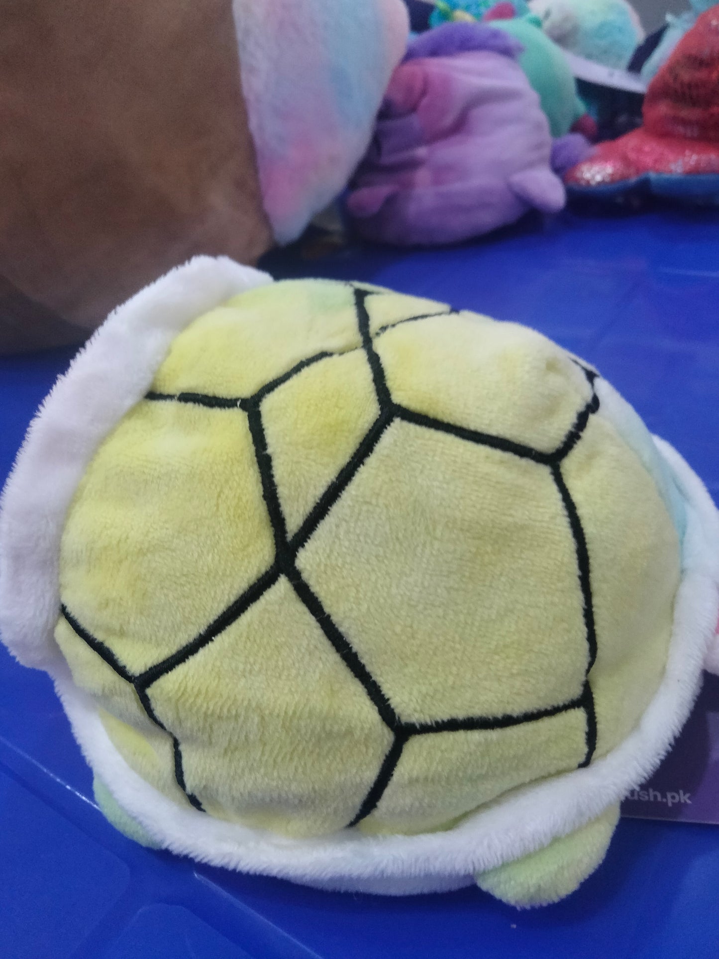 Reversible turtle plush toy,