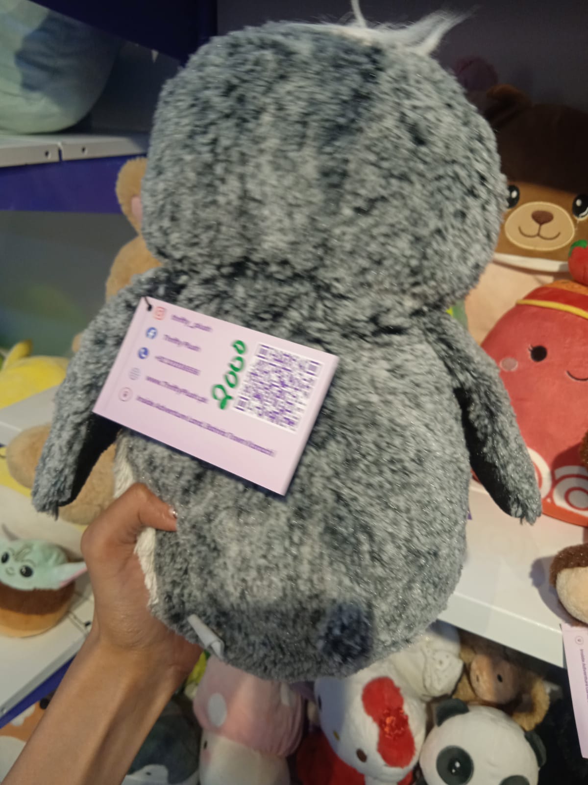 Pom Pom Penguin Plush Toy