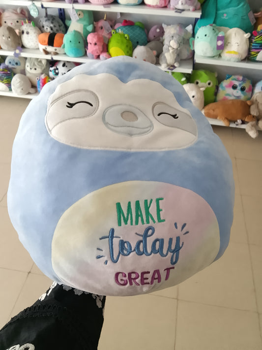 Squishmallows Helene the Sloth with a light blue color Plush toy.