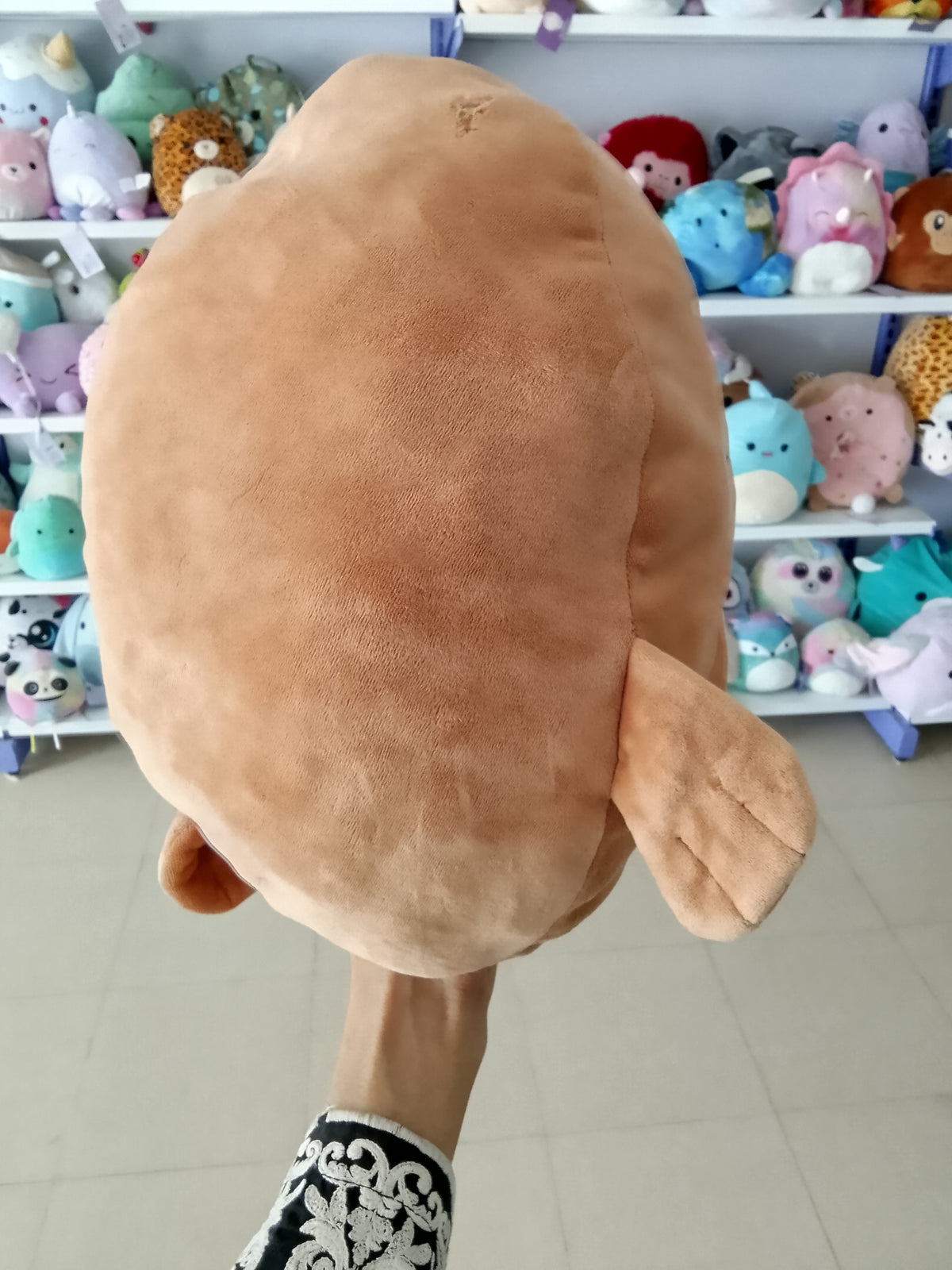 Kellytoy Squishmallows Bruce the Walrus brown plush toy.