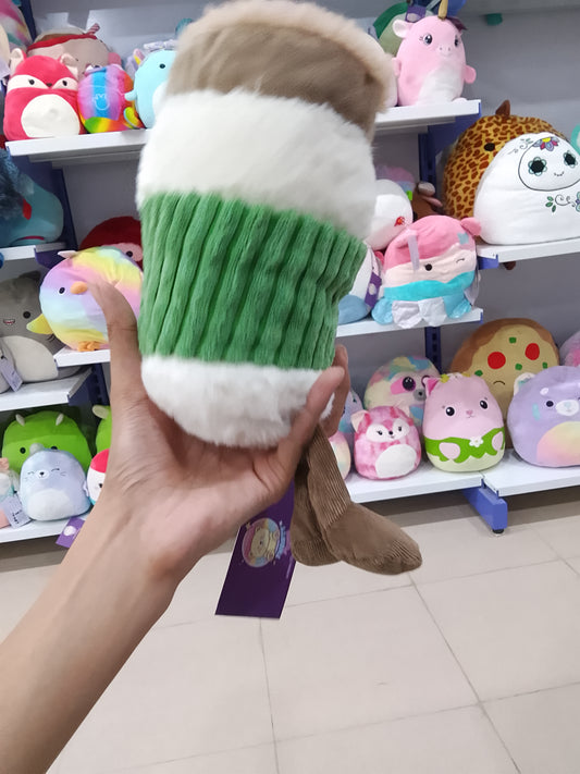 Luvsome Latte with Legs Plush Dog Toy.