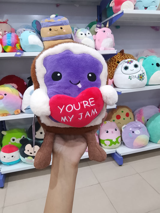 Valentine's Day "You're My Jam" Jelly Sandwich Plush Toy