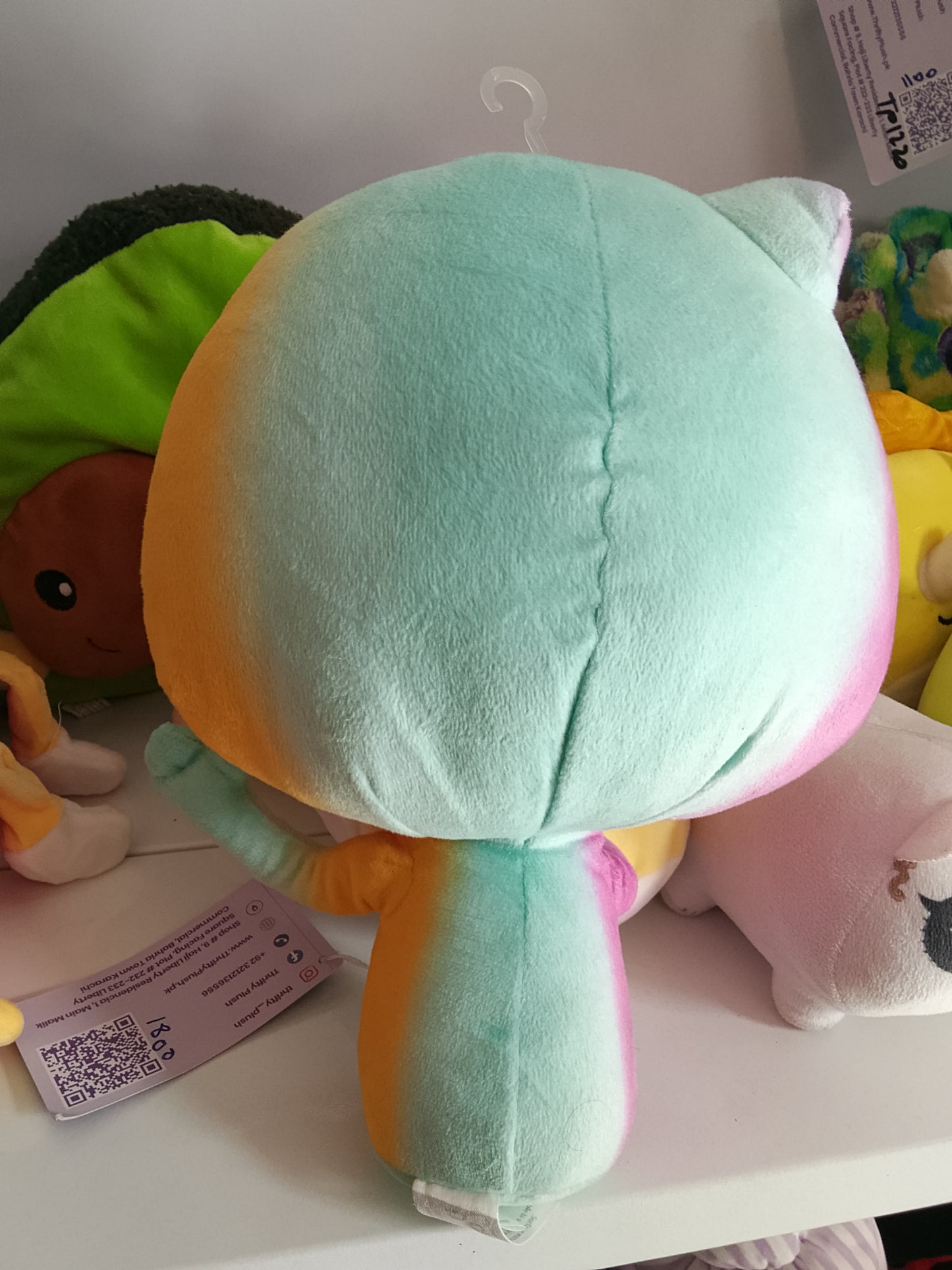 plush toy of the character "22" from the Disney Pixar movie Soul.
