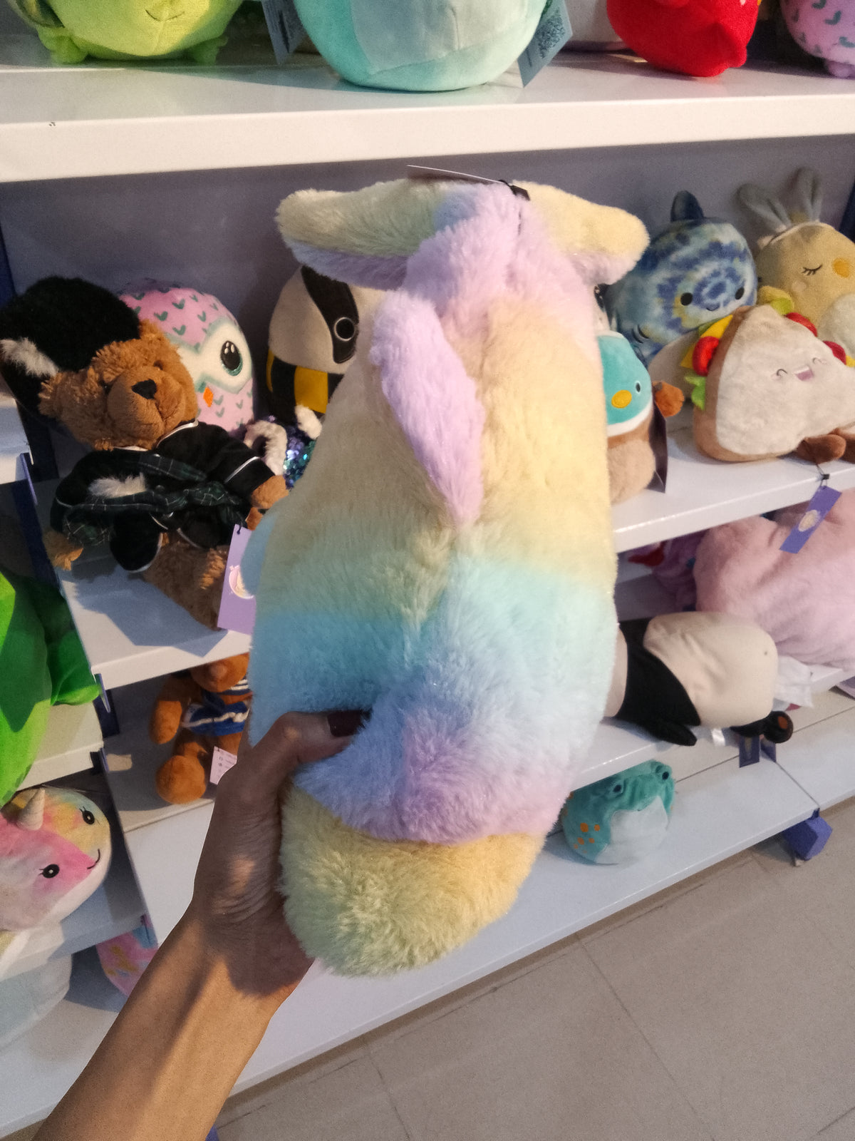 The Petting Zoo Ombrez Rainbow Dolphin Stuffed Animal